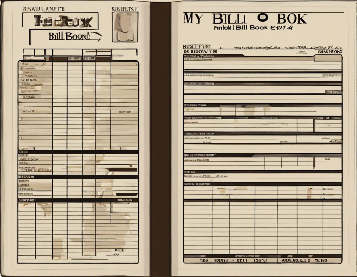 Organize Your Finances with My Bill Book