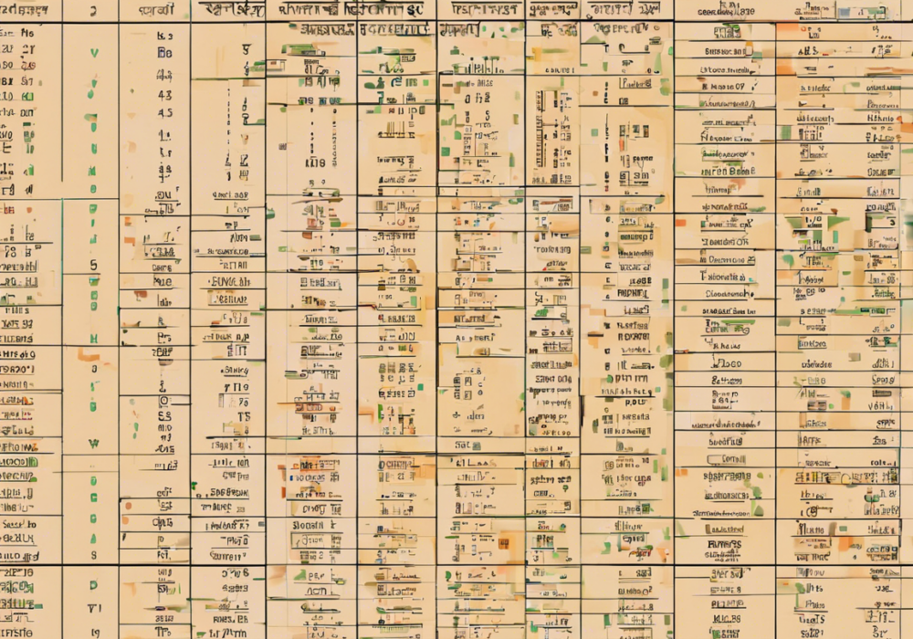 Unveiling the Secrets of Rajdhani Panel Chart